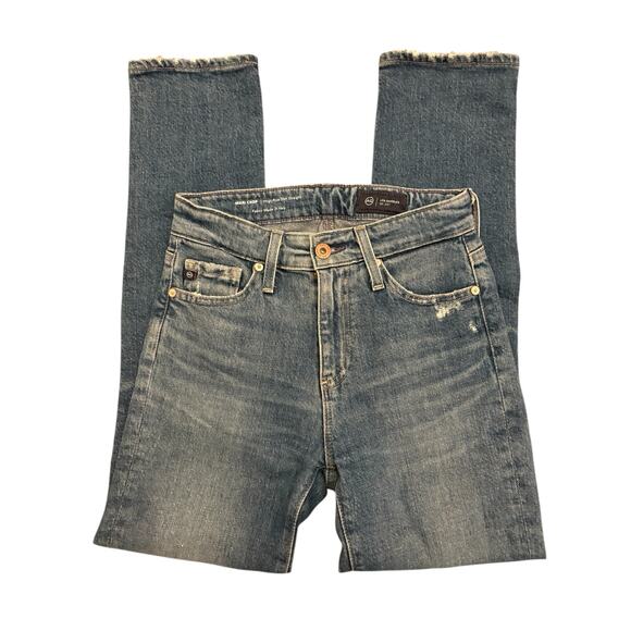 AG Mari Crop High Rise Slim Straight Jean Size 23 - Picture 3 of 9